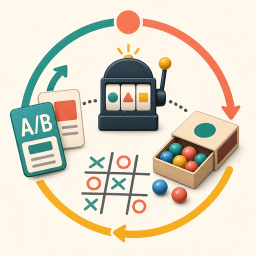 From A/B testing to reinforcement learning illustration